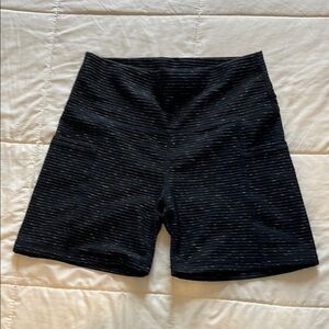 SHEIN Black Ribbed Bike Shorts
